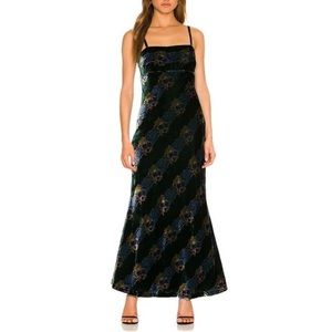 Free People X Revolve Velvet Maxi Dress